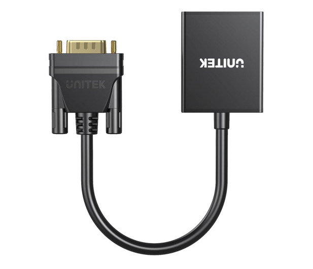 Unitek Adapter VGA - HDMI (1080P/60Hz, 15cm) - 1291427 - zdjęcie 2